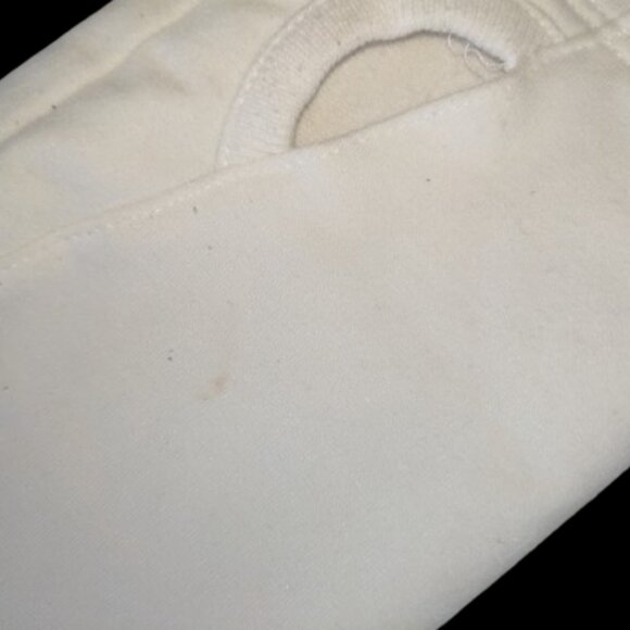 DANSKIN White Zip Up Hooded Sweater Jacket Hoodie Size Large - Picture 3 of 4